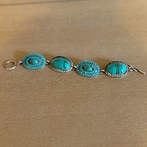 Turquoise and Silver Bracelet
